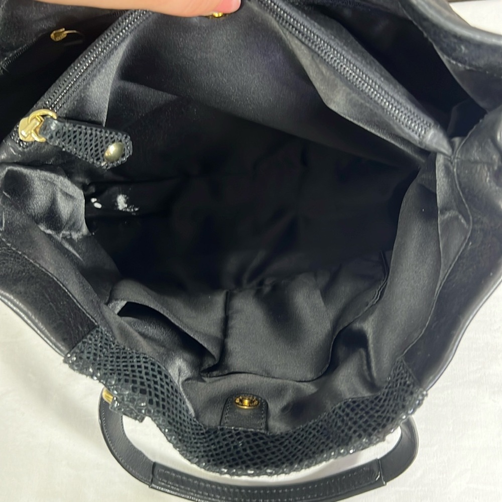 Coach Black Leather Satchel with Gold Hardware - Picture 13 of 13